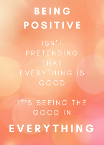 Being Positive